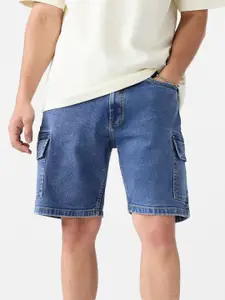 The Souled Store Men Baggy Fit Steel Blue