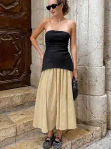 all about you Strapless Top With Skirt