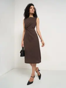 Annabelle by Pantaloons Women Solid Formal A-Line Dress