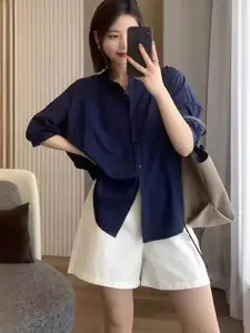 DressBerry Spread Collar Regular Fit Casual Shirt