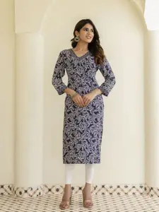 DRESSAR Women Ethnic Motifs Printed Straight Kurta