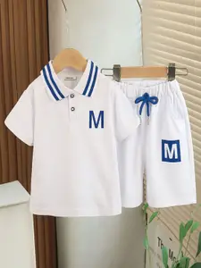 INCLUD Boys Printed Short Sleeves T-shirt With Shorts