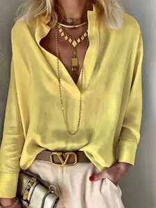 all about you Women Solid Cotton Top