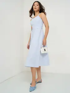 Honey by Pantaloons Women Striped Fit & Flare Knee Length Dress