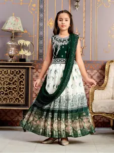 Aarika Girls Embroidered Ready to Wear Lehenga & Blouse With Dupatta