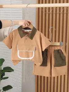 INCLUD Boys Polo Collar T-Shirt With Shorts