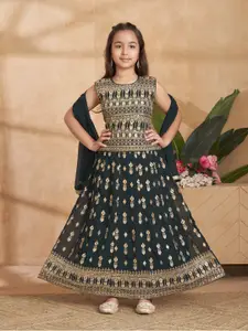 Aarika Girls Embroidered Ready to Wear Lehenga & Blouse With Dupatta