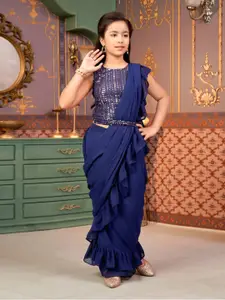 Aarika Girls Embroidered Ready to Wear Lehenga & Blouse With Dupatta