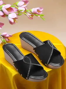 Froh Feet Women Embellished Wedge Sandals