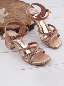 BAESD Girls Embellished Block Heel Sandals