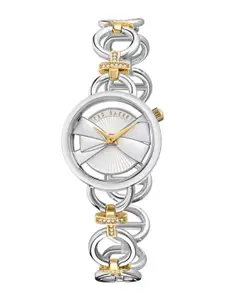 Ted Baker Women Brass Dial & Stainless Steel Wrap Around Straps Analogue Watch BKPLIS503