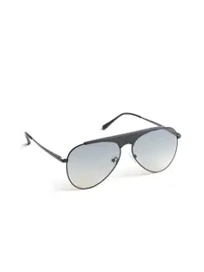 OPIUM Black Aviator UV Protection Metal Sunglasses for Men OP-10252-C01-59
