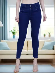 DressBerry Women Denim Ankle Length Skinny Fit High-Rise Stretchable Jeans