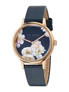 Ted Baker Women Brass Dial & Stainless Steel Wrap Around Straps Analogue Watch BKPPHS501
