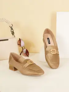 Sherrif Shoes Women Embellished PU Block Pumps