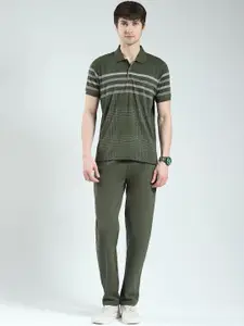 Monte Carlo Printed Polo Collar T-Shirt & Trouser Co-Ord Set
