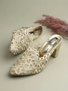 Stylestry Women Open Back Block Heels Mules