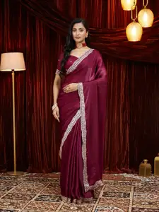 kasee Embellished Embroidered Pure Silk Saree