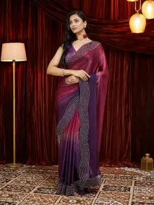 kasee Ombre Embroidered Pure Silk Saree