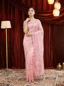 kasee Embellished Embroidered Supernet Saree