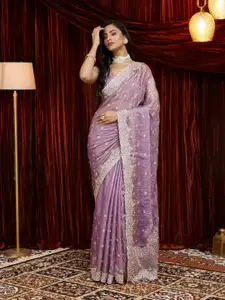 kasee Embellished Embroidered Pure Silk Saree