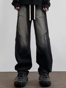 The Roadster Lifestyle Co Cotton Mid-Rise Heavily Faded Jeans