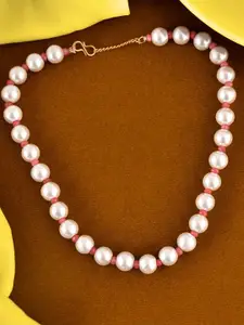 Anouk Gold-Plated Pearls Beaded Single Layer Necklace