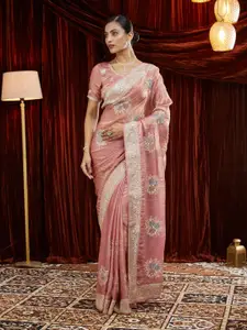 kasee Embellished Embroidered Pure Silk Saree