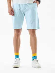 Snitch Men Mid-Rise Cotton Shorts