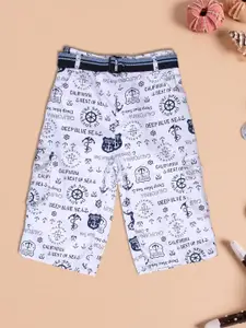 V-Mart Boys Printed Regular Fit Mid-Rise Shorts
