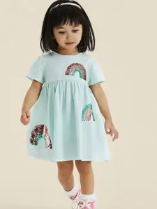 INCLUD Women Embroidered Fit & Flare Dress