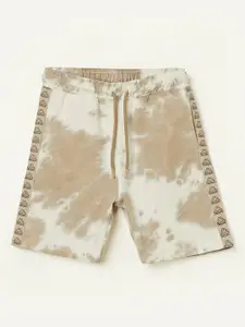 Kappa Boys Abstract Printed Mid-Rise Cotton Shorts