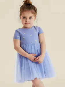 INCLUD Girls Conversational Print  Fit & Flare Dress