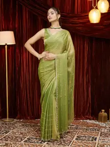 kasee Embellished Beads and Stones Pure Silk Saree