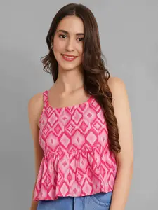 Dream Beauty Fashion Women Printed Peplum Top