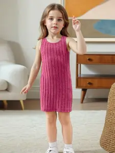 INCLUD Girls Striped Bodycon Dress