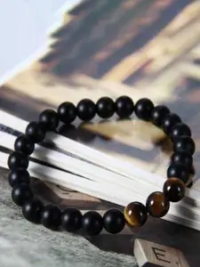 Sukhad Black Tiger Eye Charm Bracelet