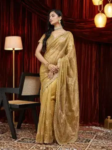 kasee Embellished Beads and Stones Supernet Saree