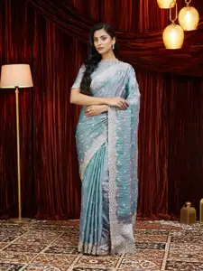 kasee Embellished Embroidered Pure Silk Saree
