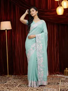 kasee Embellished Embroidered Pure Chiffon Saree