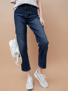 Fame Forever by Lifestyle Women Cotton Straight Fit Mid-Rise Light Fade Jeans