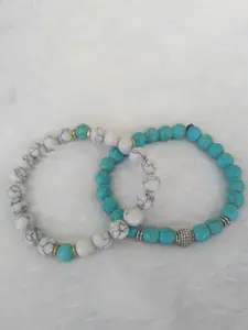 Sukhad Women Set of 2 Beaded Bracelets