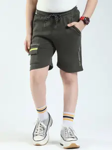 Monte Carlo Boys Printed Regular Fit Cotton Bermuda Shorts