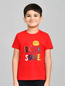 Lux Cozi Boys Printed Pure Cotton T-shirt With Shorts