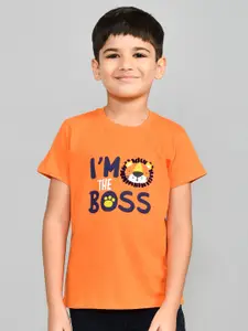 Lux Cozi Boys Printed Round Neck Pure Cotton T-shirt With Shorts