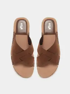 Styli Men Comfortable Cushion Slip-On Sandals