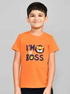 Lux Cozi Boys Printed Short Sleeves Pure Cotton T-shirt With Shorts