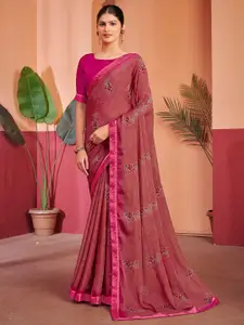 Anouk Women Ethnic Motifs Printed Pure Chiffon Celebrity Saree