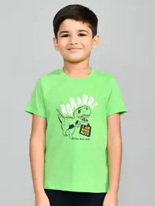Lux Cozi Boys Printed Round Neck Pure Cotton T-shirt With Shorts