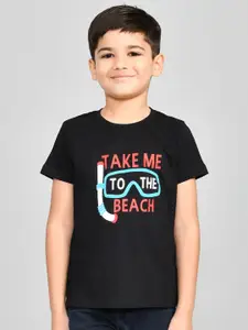 Lux Cozi Boys Printed Pure Cotton T-shirt With Shorts